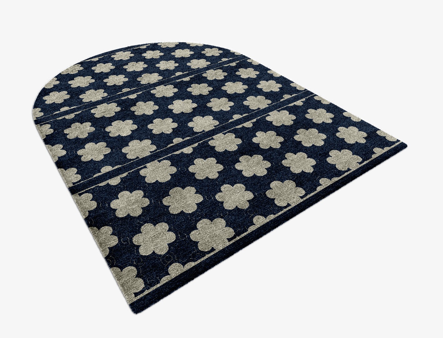 Ontario Geometric Arch Hand Knotted Bamboo Silk Custom Rug by Rug Artisan