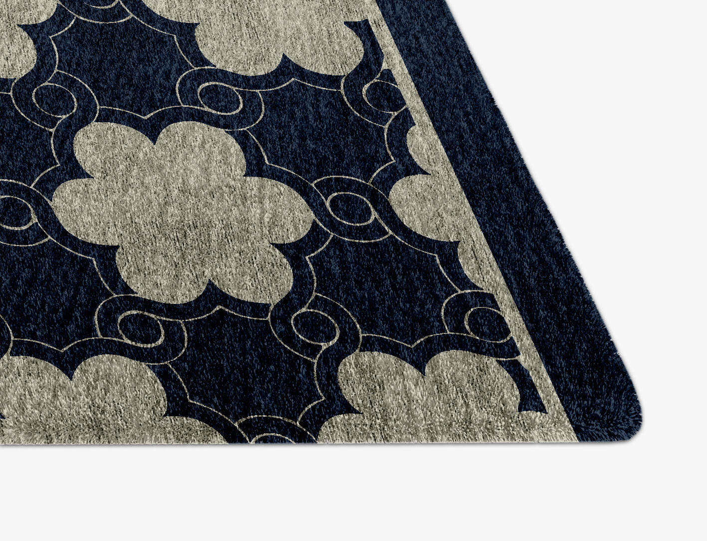 Ontario Geometric Arch Hand Knotted Bamboo Silk Custom Rug by Rug Artisan