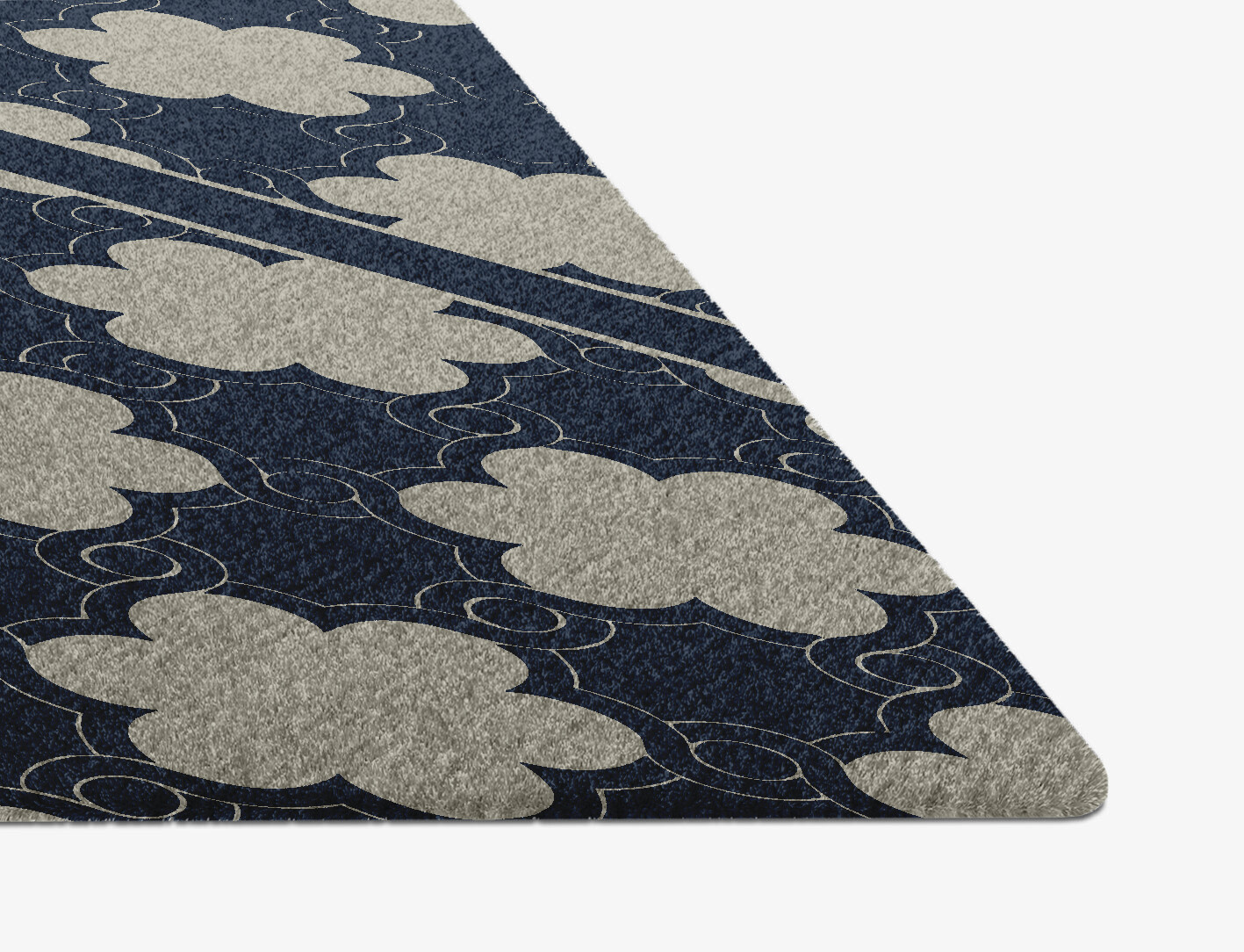 Ontario Geometric Diamond Hand Knotted Tibetan Wool Custom Rug by Rug Artisan