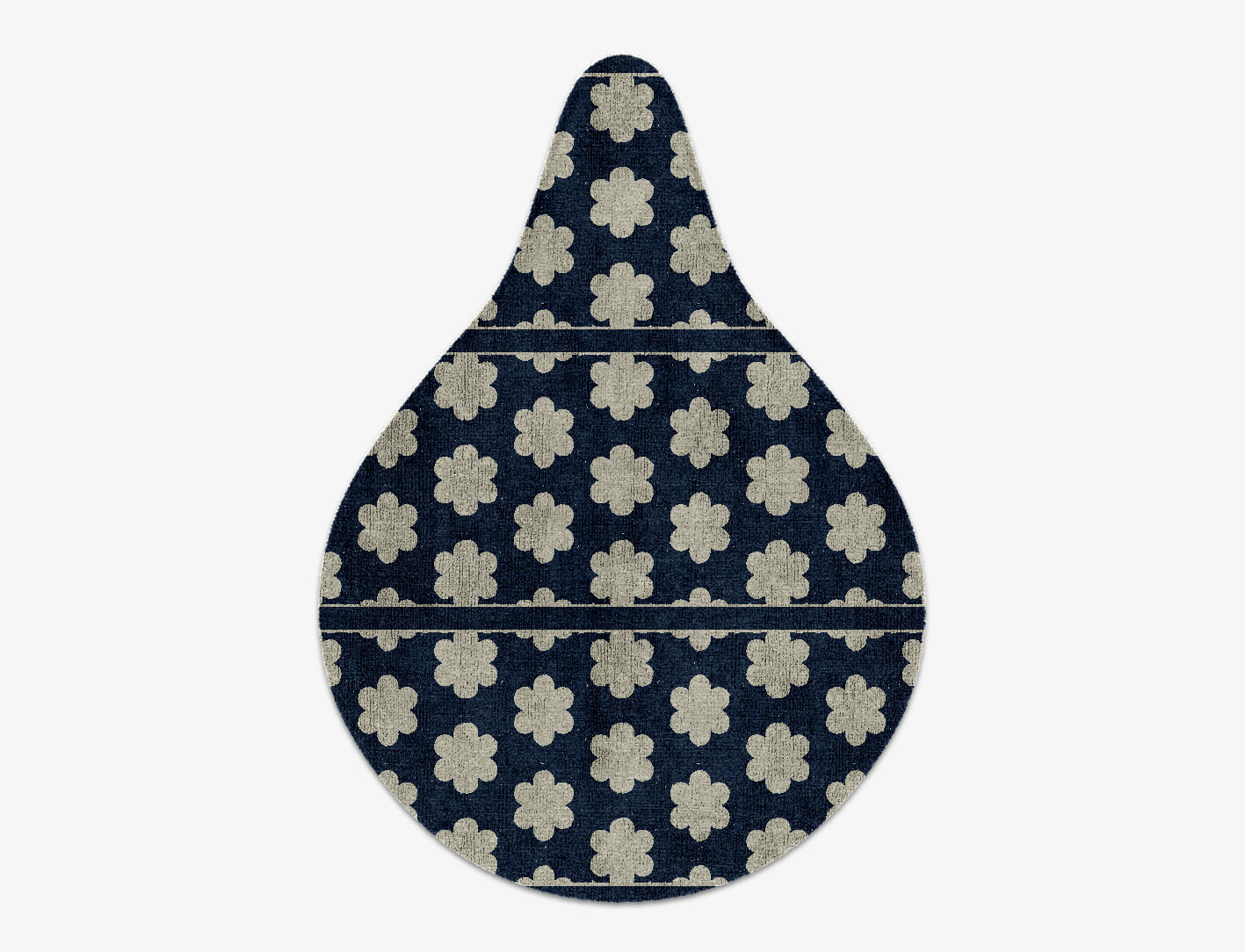Ontario Geometric Drop Hand Knotted Bamboo Silk Custom Rug by Rug Artisan