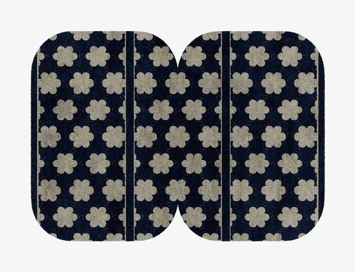 Ontario Geometric Eight Hand Knotted Bamboo Silk Custom Rug by Rug Artisan