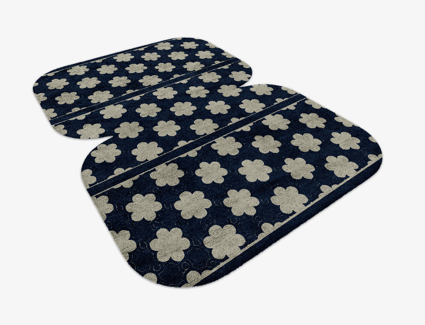 Ontario Geometric Eight Hand Knotted Bamboo Silk Custom Rug by Rug Artisan