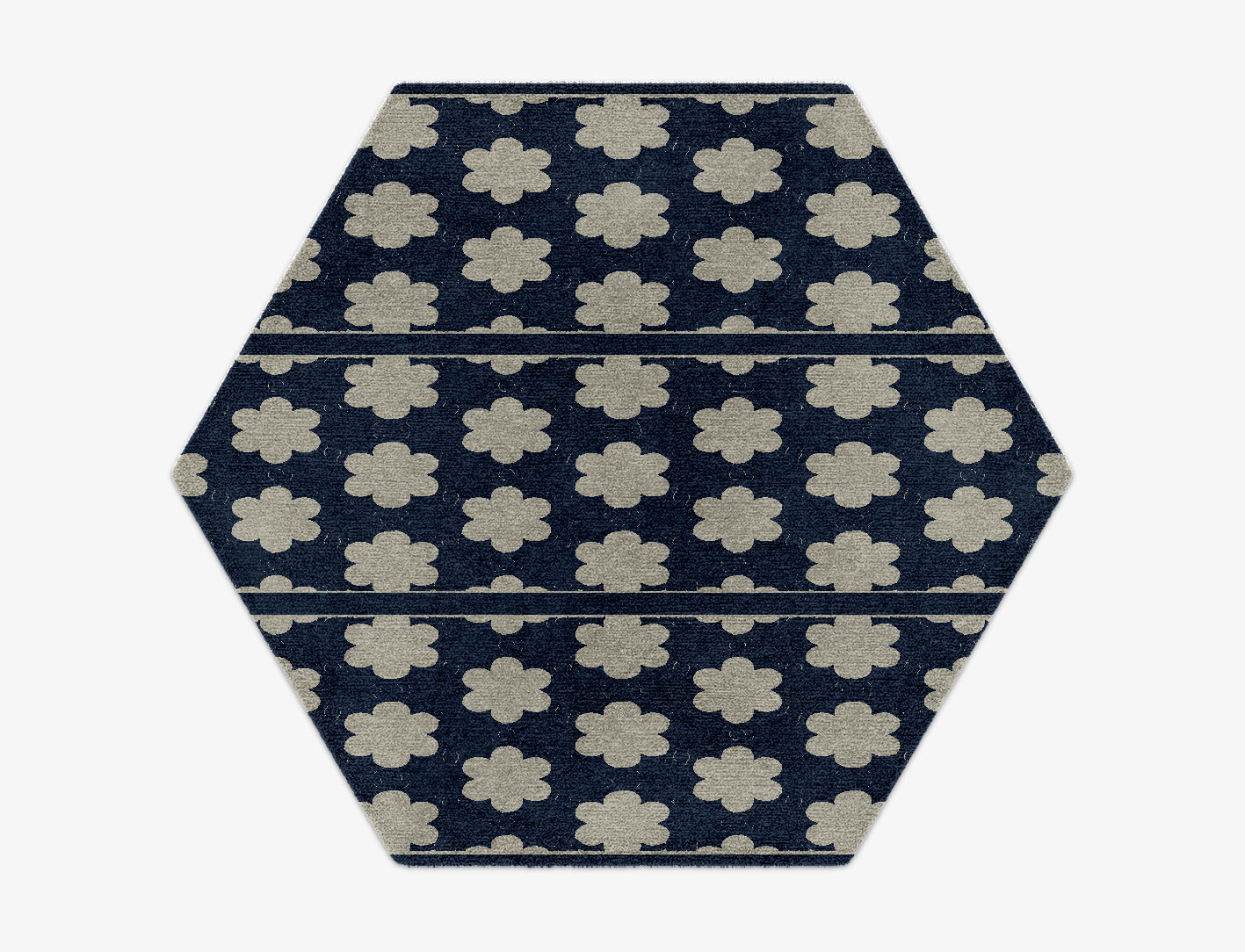 Ontario Geometric Hexagon Hand Knotted Tibetan Wool Custom Rug by Rug Artisan