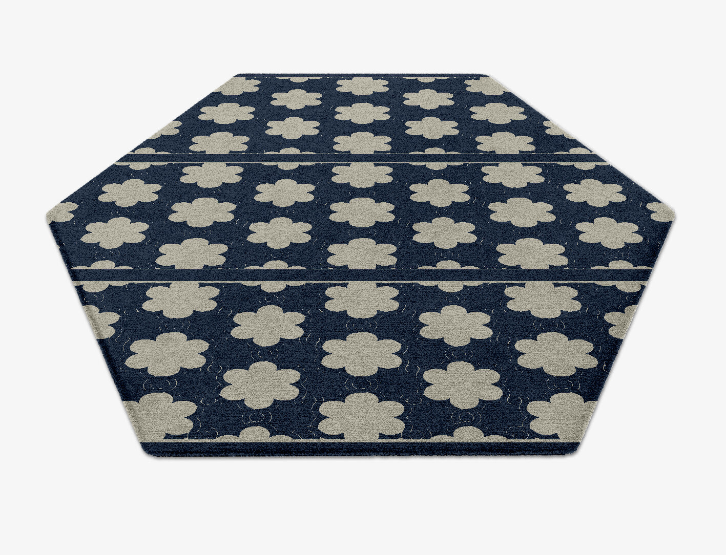 Ontario Geometric Hexagon Hand Knotted Tibetan Wool Custom Rug by Rug Artisan