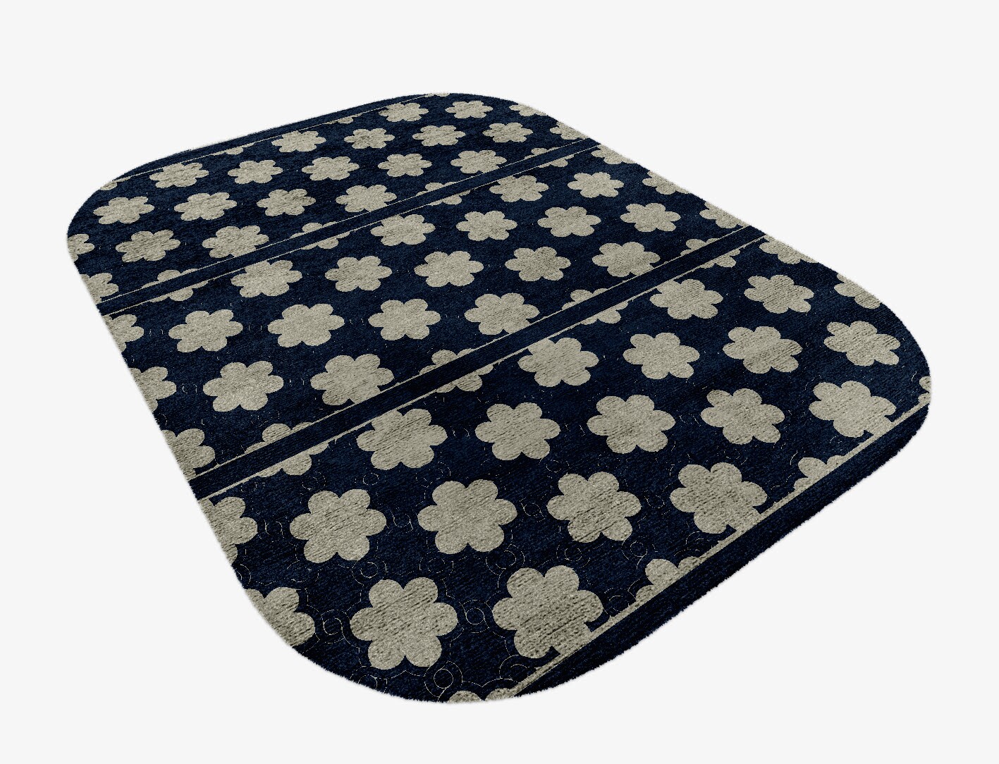 Ontario Geometric Oblong Hand Knotted Bamboo Silk Custom Rug by Rug Artisan
