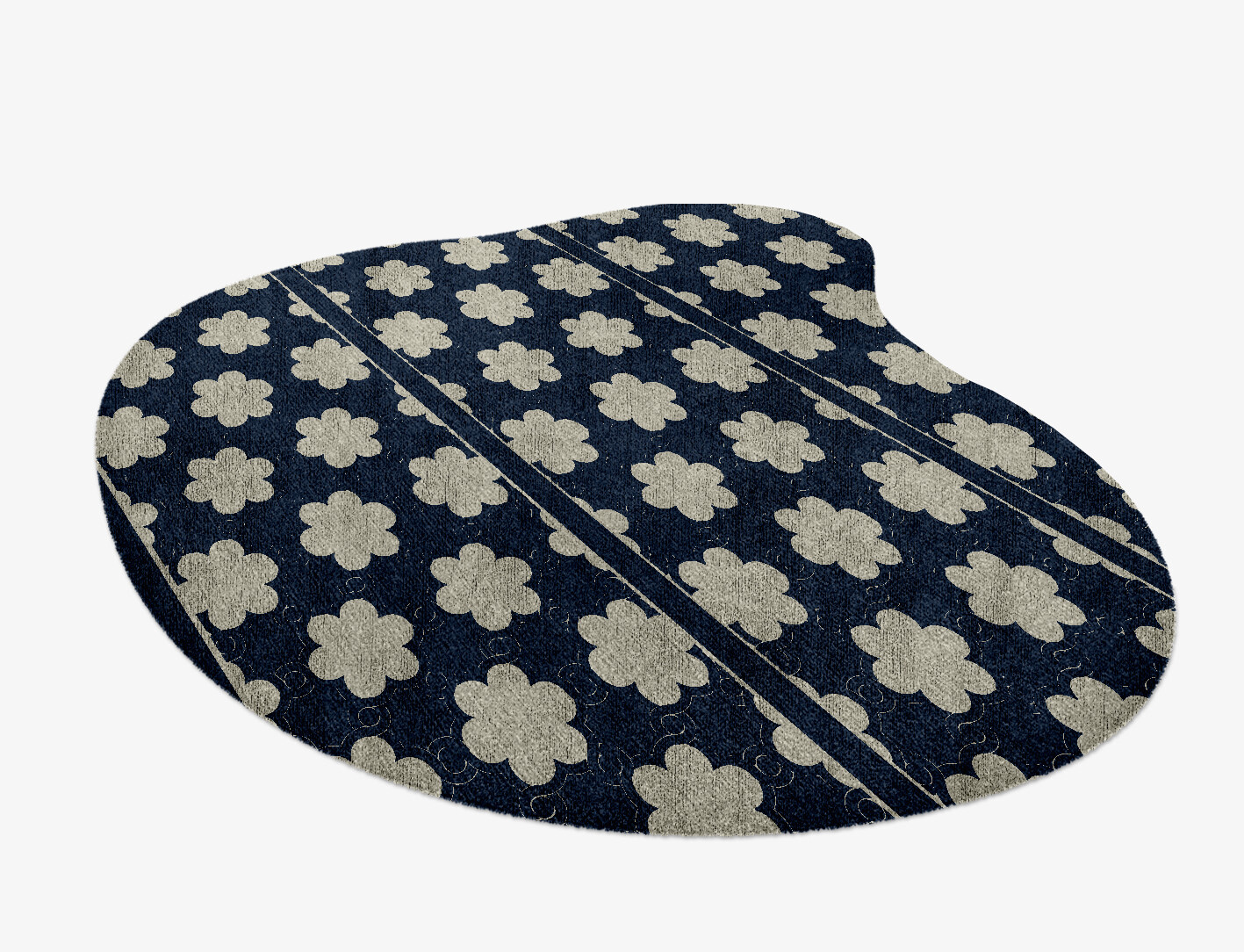 Ontario Geometric Splash Hand Knotted Bamboo Silk Custom Rug by Rug Artisan