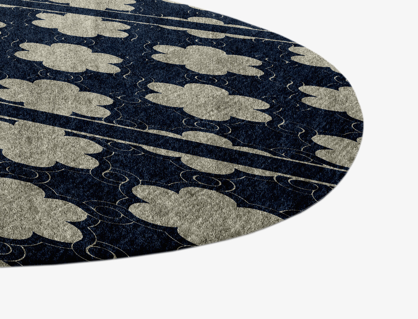 Ontario Geometric Splash Hand Knotted Bamboo Silk Custom Rug by Rug Artisan
