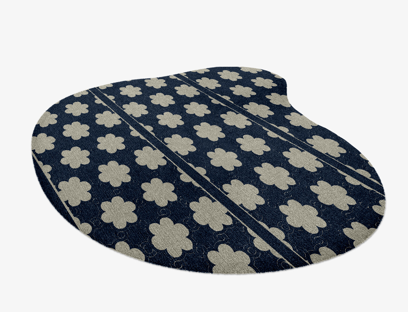 Ontario Geometric Splash Hand Knotted Tibetan Wool Custom Rug by Rug Artisan