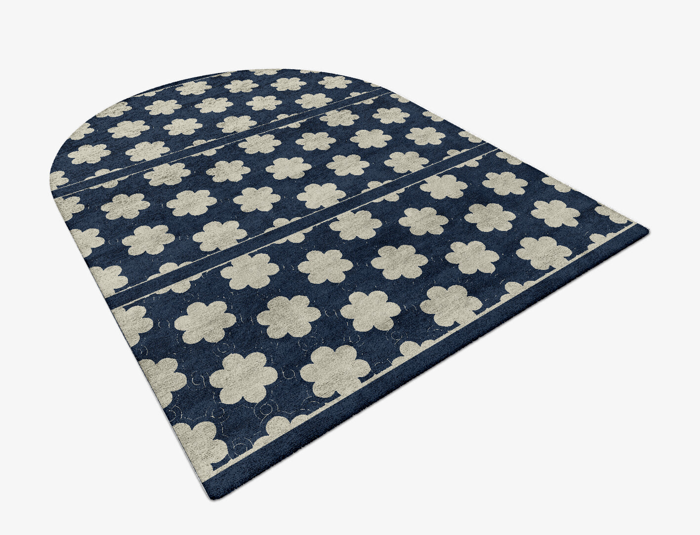Ontario Geometric Arch Hand Tufted Bamboo Silk Custom Rug by Rug Artisan