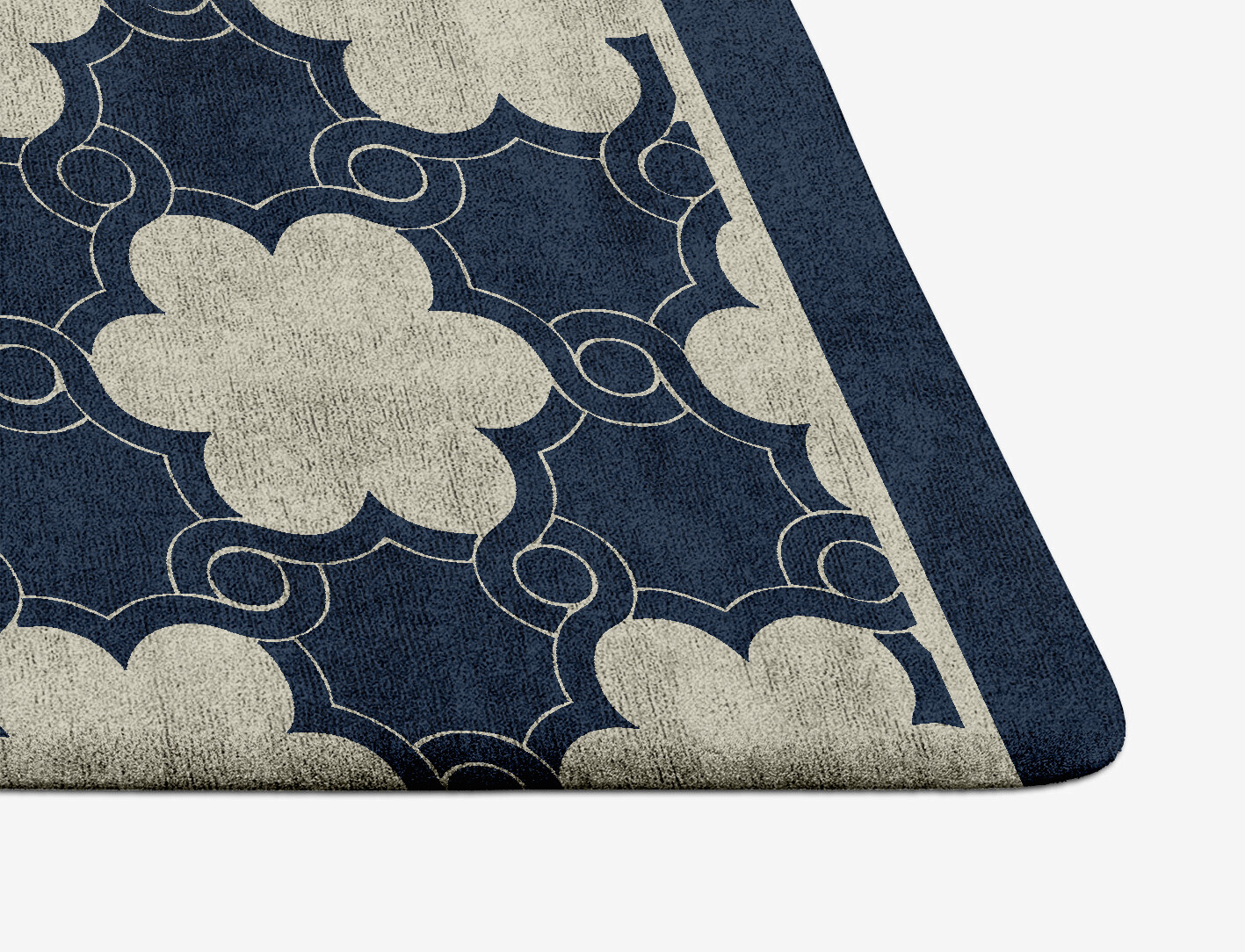 Ontario Geometric Arch Hand Tufted Bamboo Silk Custom Rug by Rug Artisan