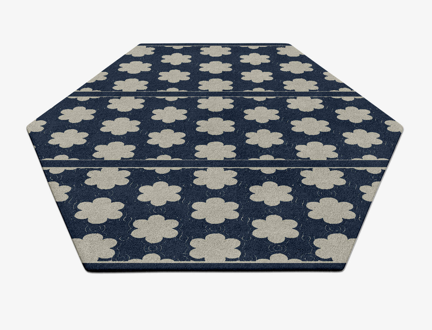 Ontario Geometric Hexagon Hand Tufted Pure Wool Custom Rug by Rug Artisan