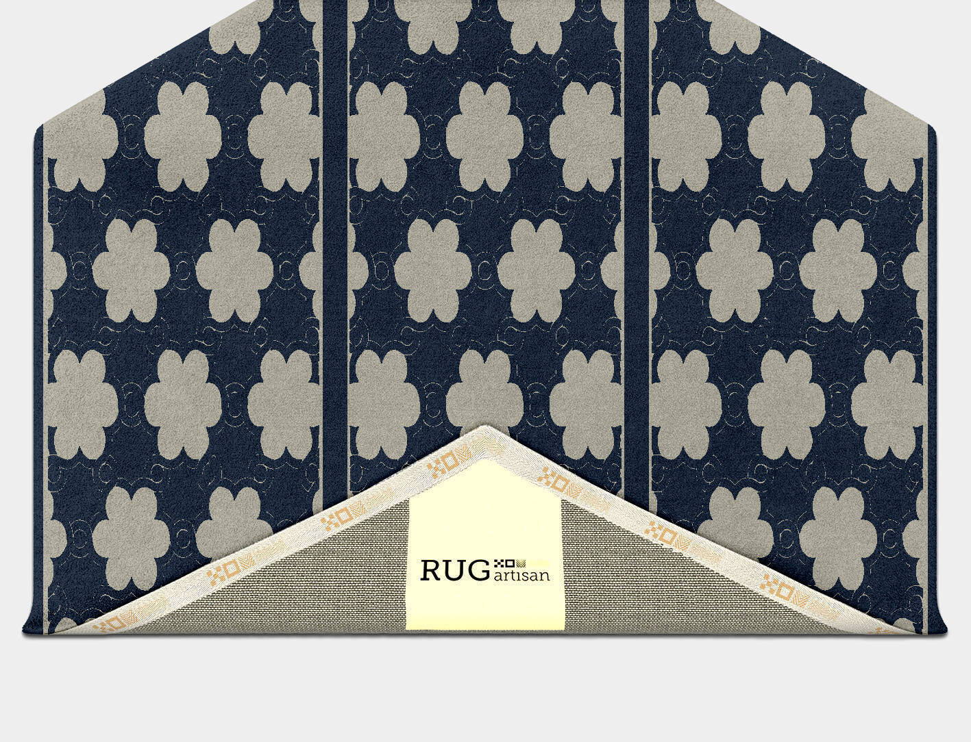 Ontario Geometric Hexagon Hand Tufted Pure Wool Custom Rug by Rug Artisan