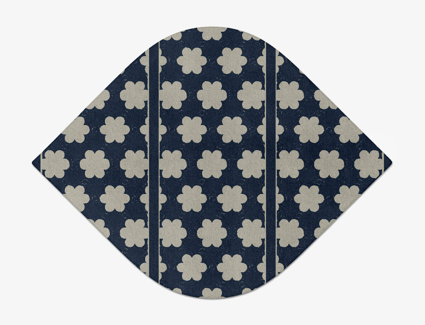 Ontario Geometric Ogee Hand Tufted Pure Wool Custom Rug by Rug Artisan