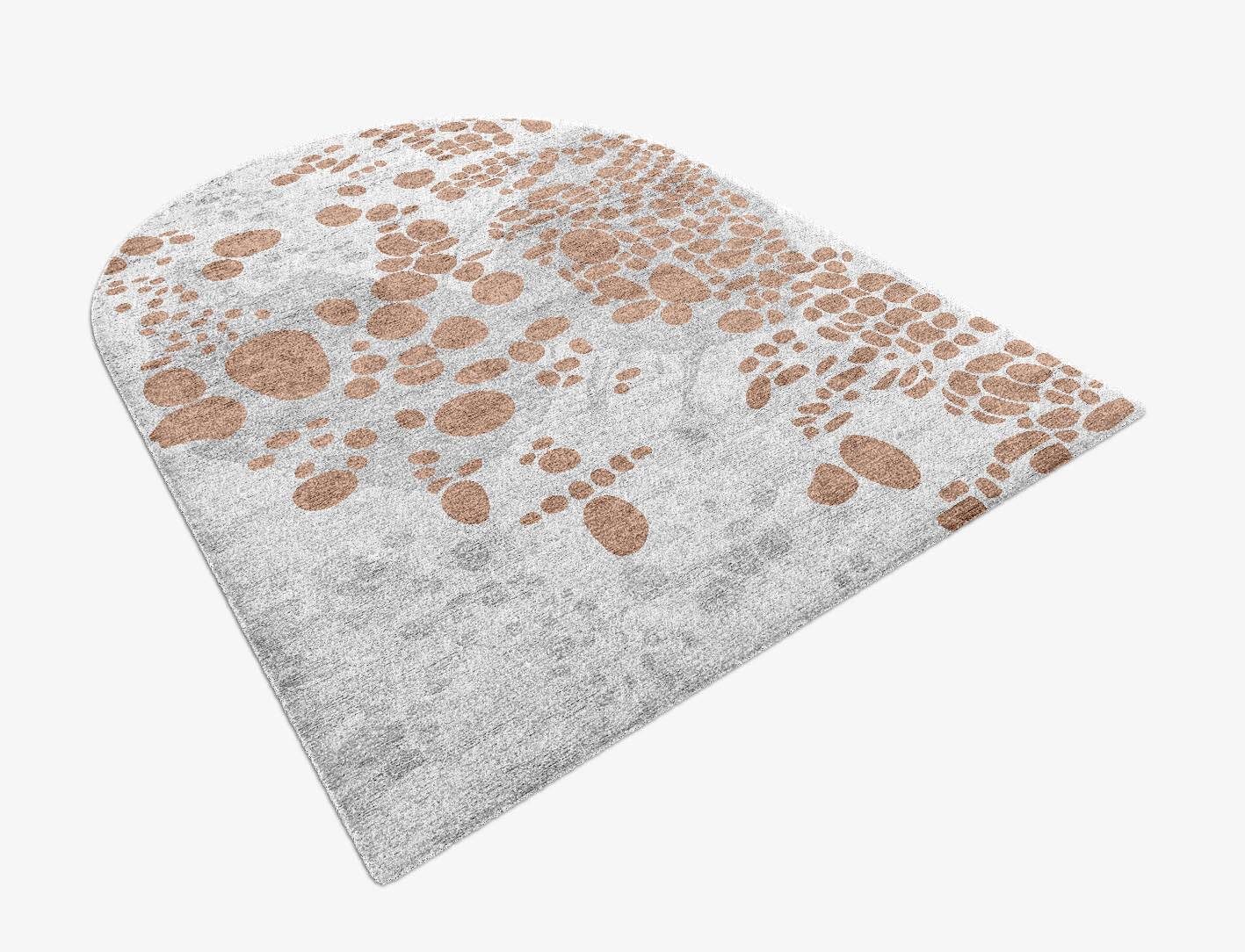 Opal Terrazzo Play Arch Hand Knotted Bamboo Silk Custom Rug by Rug Artisan
