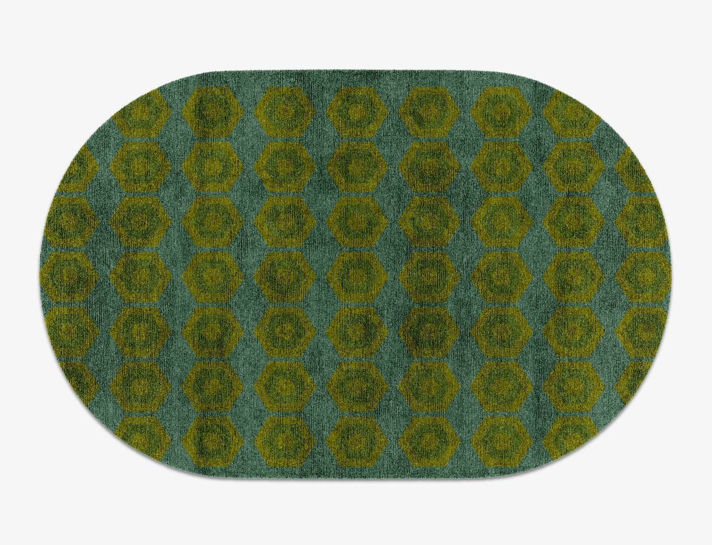 Orb Geometric Capsule Hand Knotted Bamboo Silk Custom Rug by Rug Artisan
