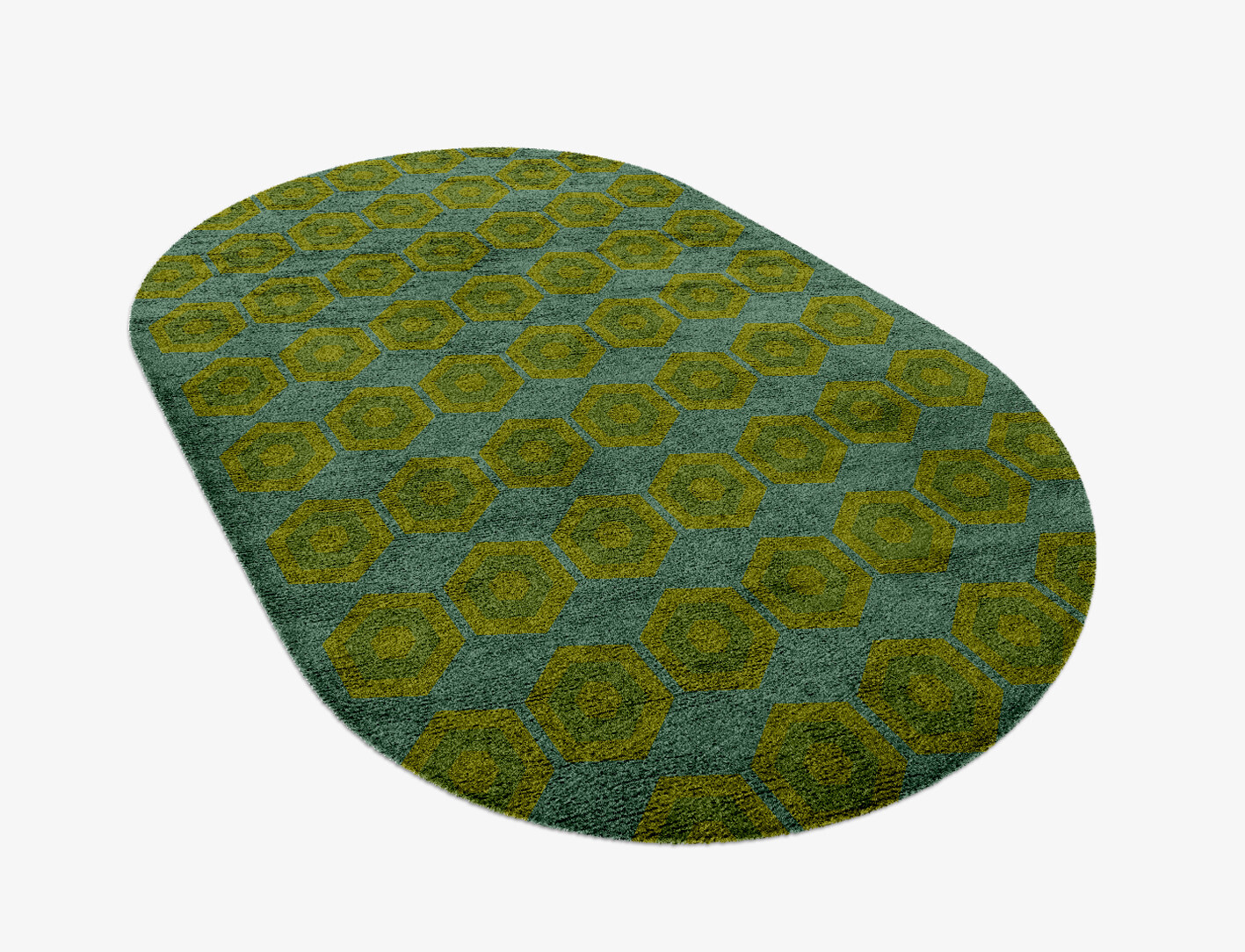 Orb Geometric Capsule Hand Knotted Bamboo Silk Custom Rug by Rug Artisan