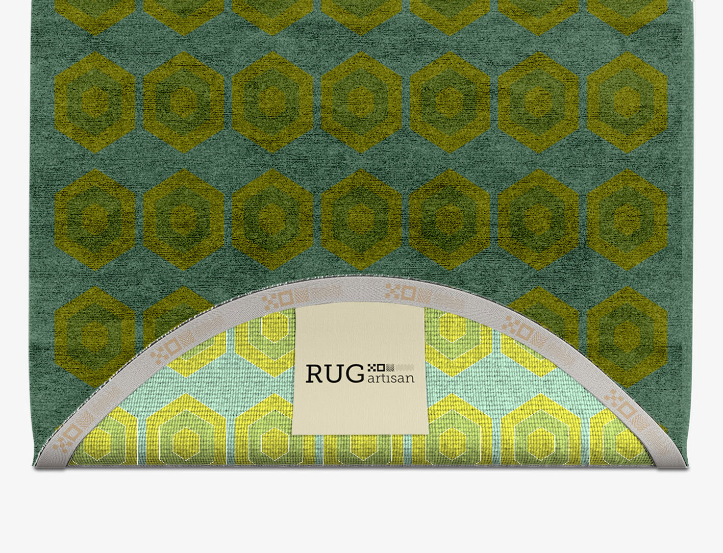Orb Geometric Capsule Hand Knotted Bamboo Silk Custom Rug by Rug Artisan