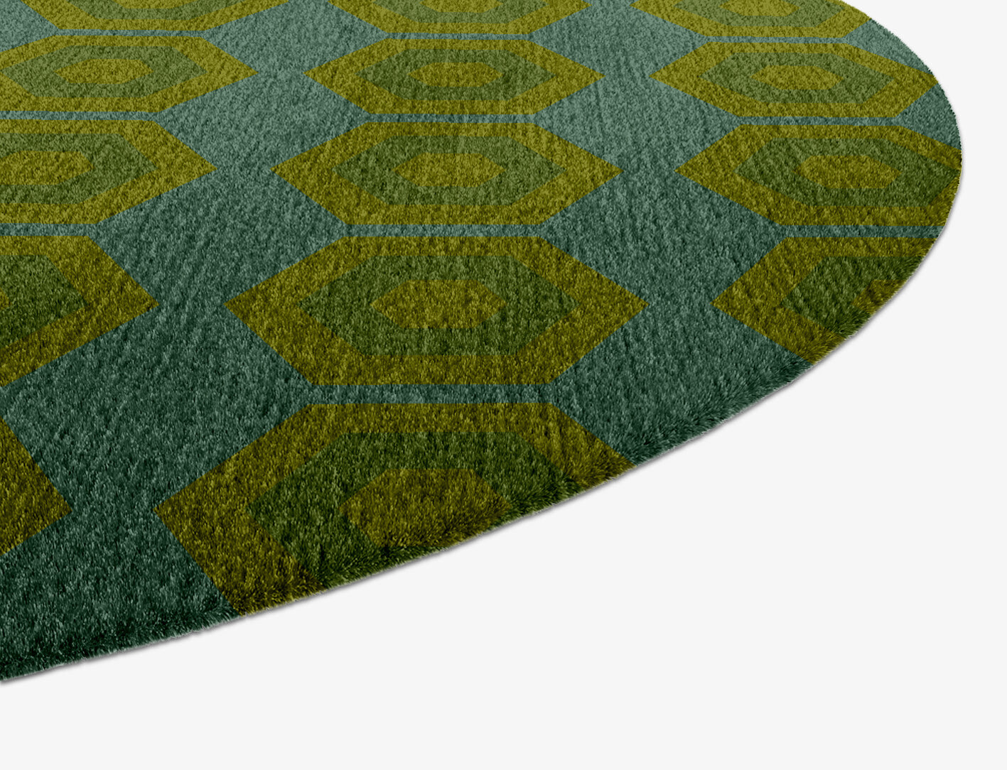 Orb Geometric Capsule Hand Knotted Tibetan Wool Custom Rug by Rug Artisan