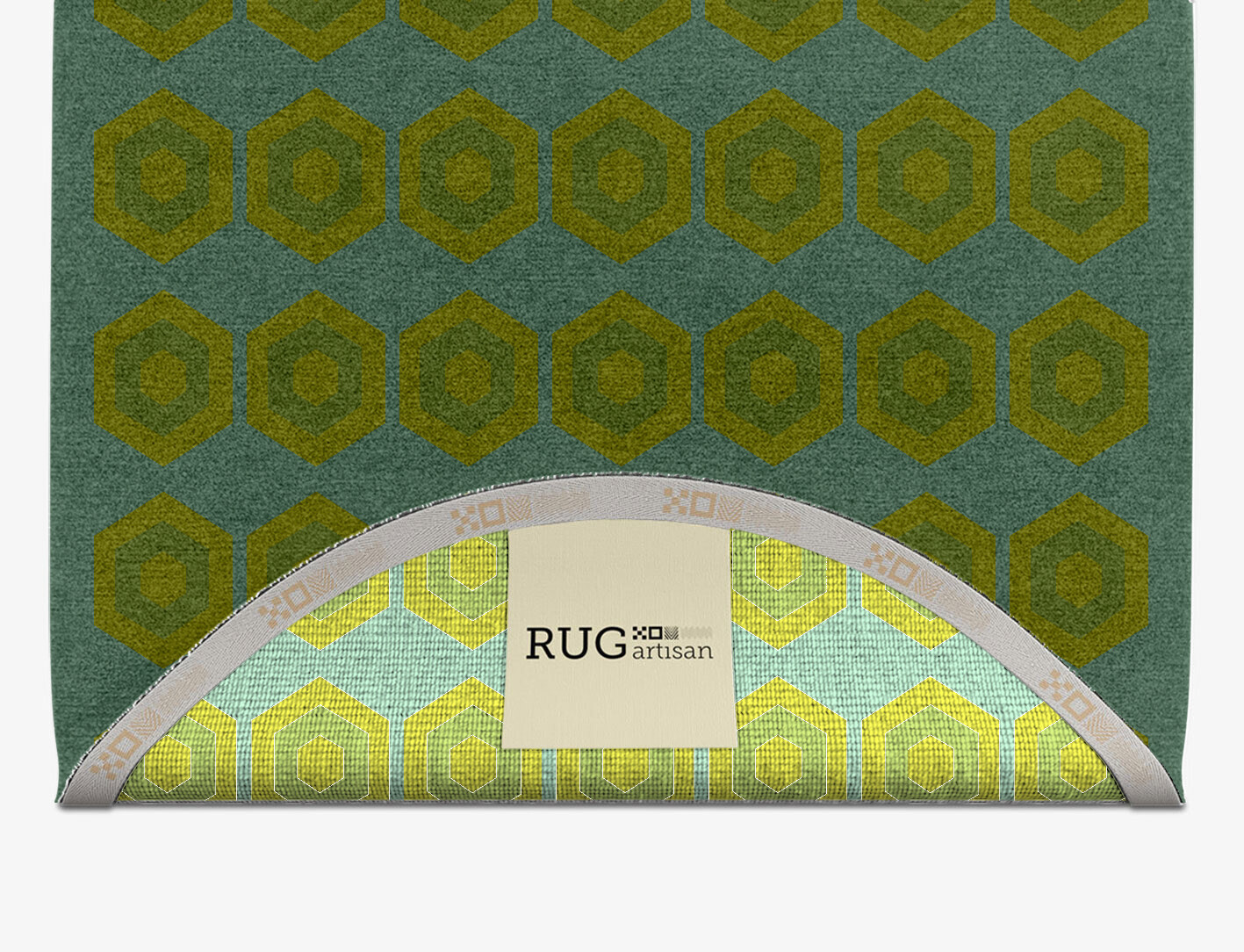 Orb Geometric Capsule Hand Knotted Tibetan Wool Custom Rug by Rug Artisan