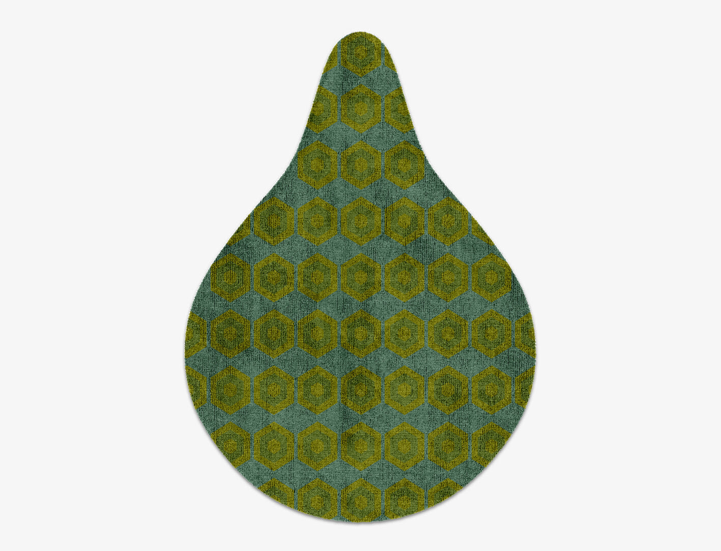 Orb Geometric Drop Hand Knotted Bamboo Silk Custom Rug by Rug Artisan