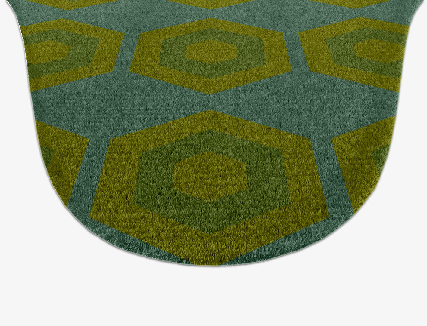 Orb Geometric Drop Hand Knotted Tibetan Wool Custom Rug by Rug Artisan