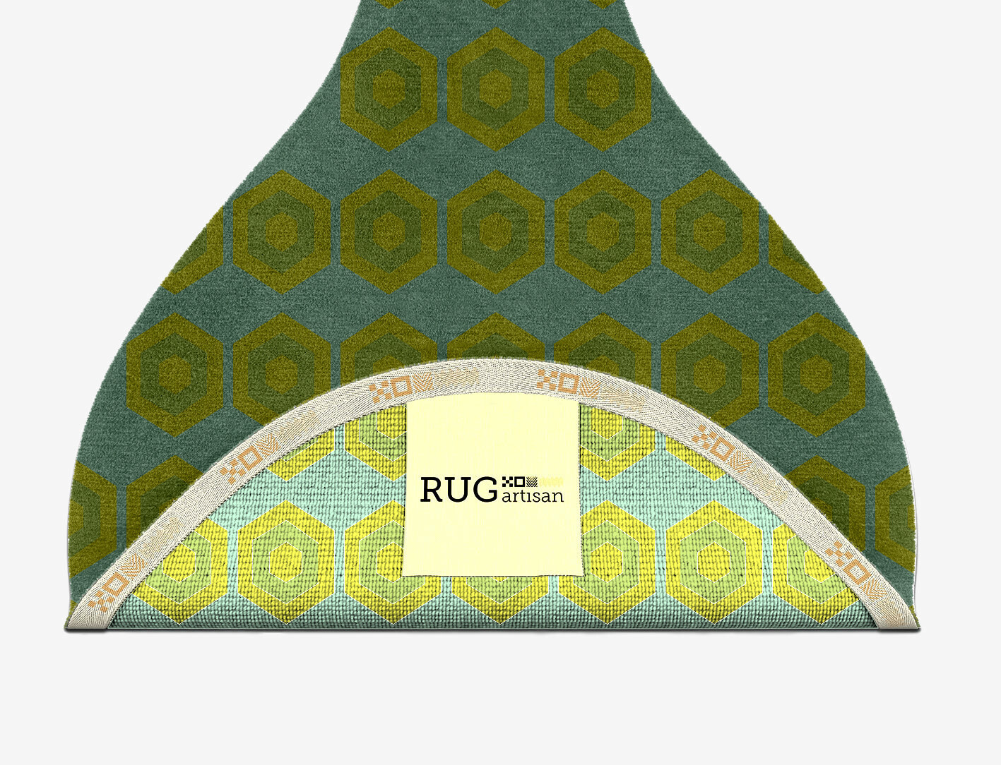 Orb Geometric Drop Hand Knotted Tibetan Wool Custom Rug by Rug Artisan