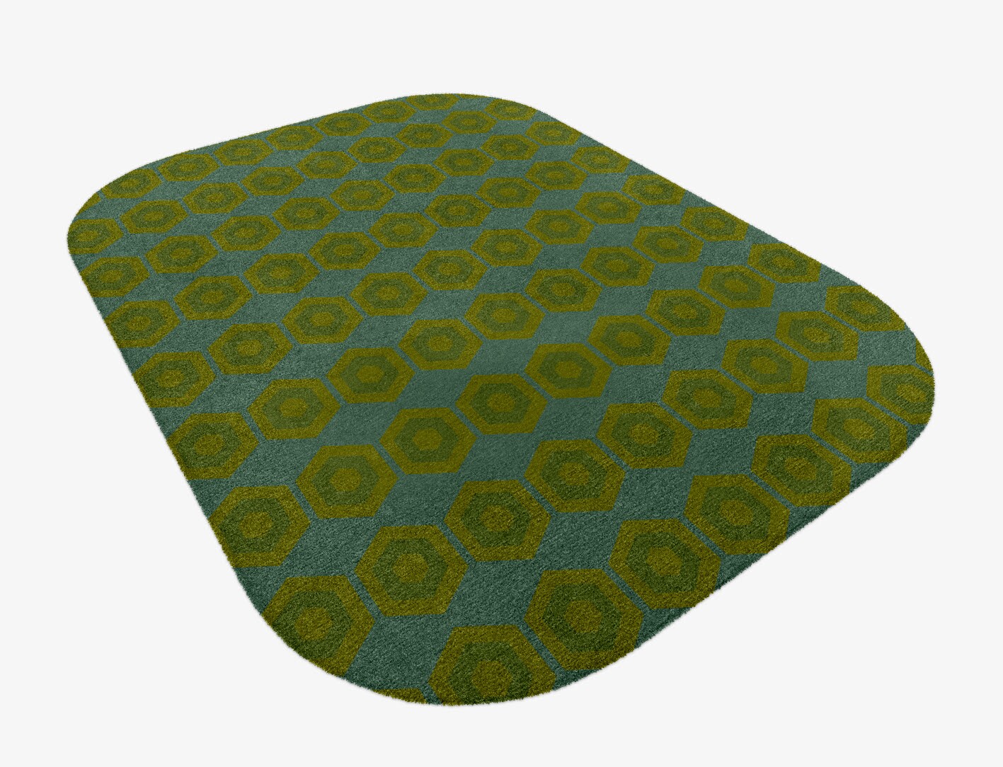 Orb Geometric Oblong Hand Knotted Tibetan Wool Custom Rug by Rug Artisan