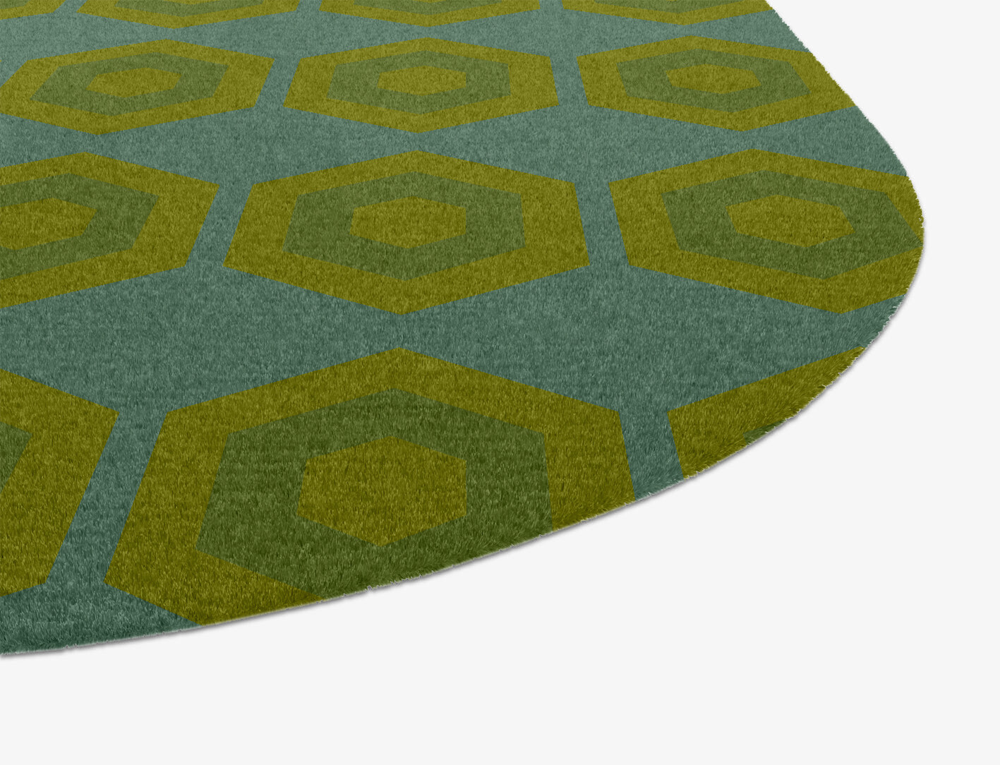 Orb Geometric Oblong Hand Knotted Tibetan Wool Custom Rug by Rug Artisan