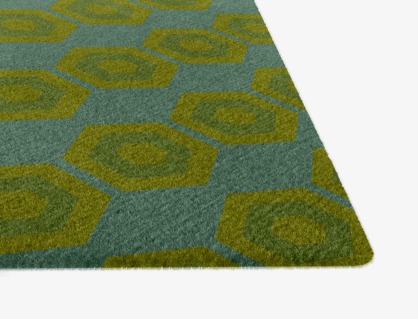 Orb Geometric Ogee Hand Knotted Tibetan Wool Custom Rug by Rug Artisan