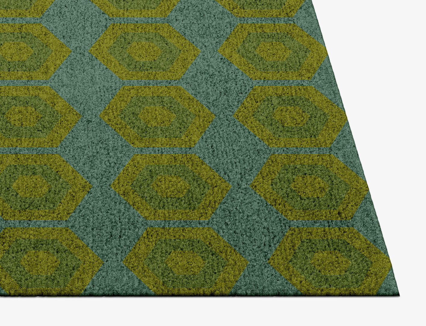 Orb Geometric Rectangle Hand Knotted Tibetan Wool Custom Rug by Rug Artisan