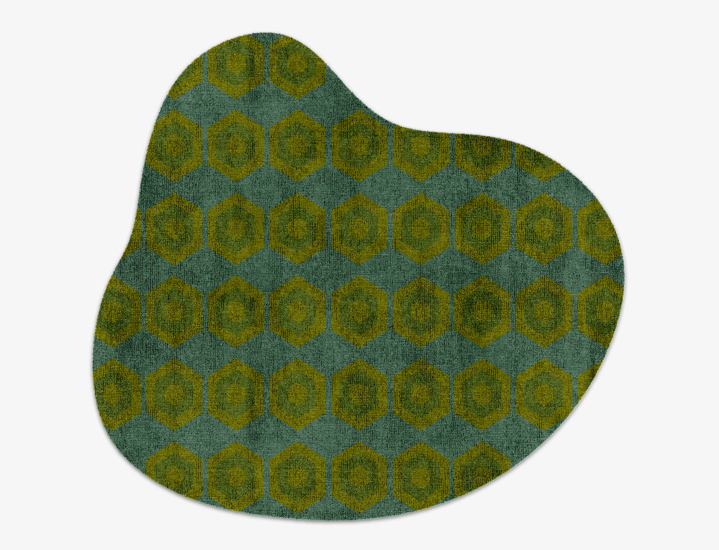 Orb Geometric Splash Hand Knotted Bamboo Silk Custom Rug by Rug Artisan