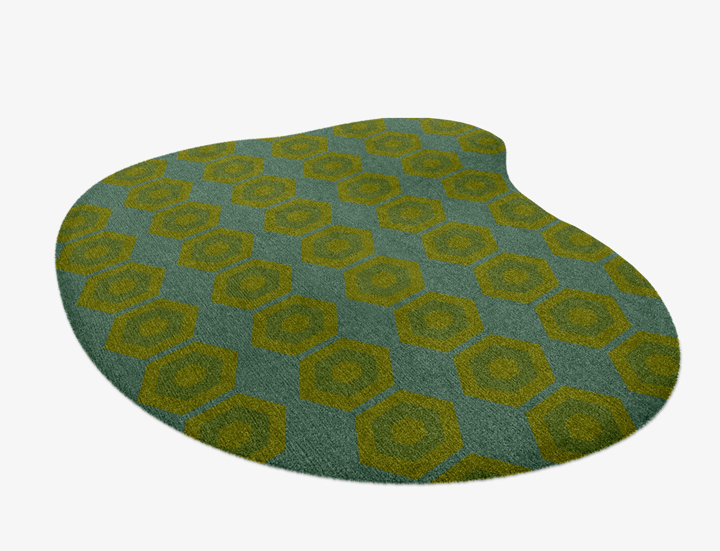 Orb Geometric Splash Hand Knotted Tibetan Wool Custom Rug by Rug Artisan
