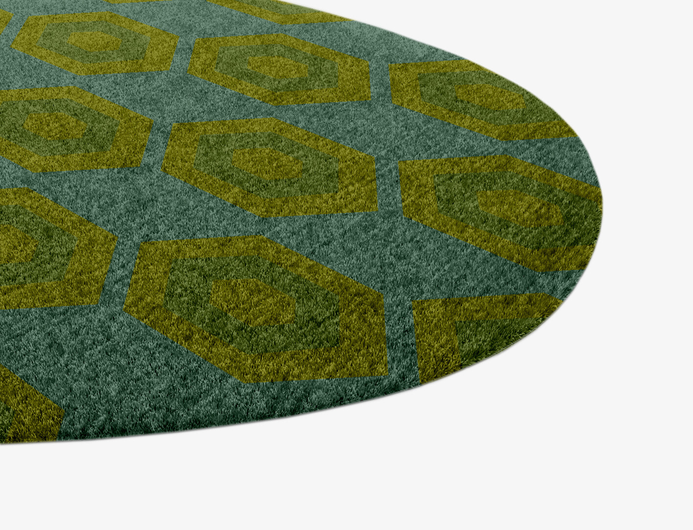 Orb Geometric Splash Hand Knotted Tibetan Wool Custom Rug by Rug Artisan