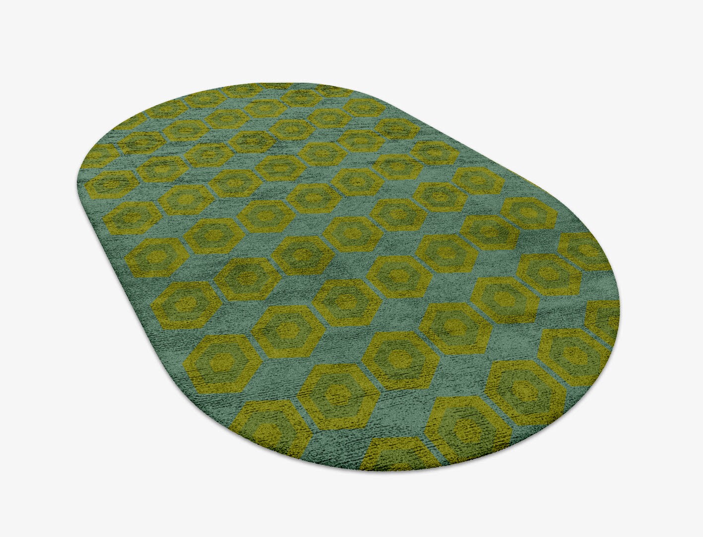 Orb Geometric Capsule Hand Tufted Bamboo Silk Custom Rug by Rug Artisan