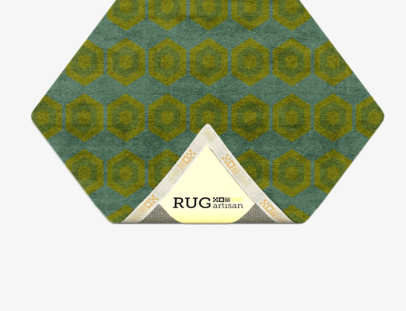 Orb Geometric Diamond Hand Tufted Bamboo Silk Custom Rug by Rug Artisan