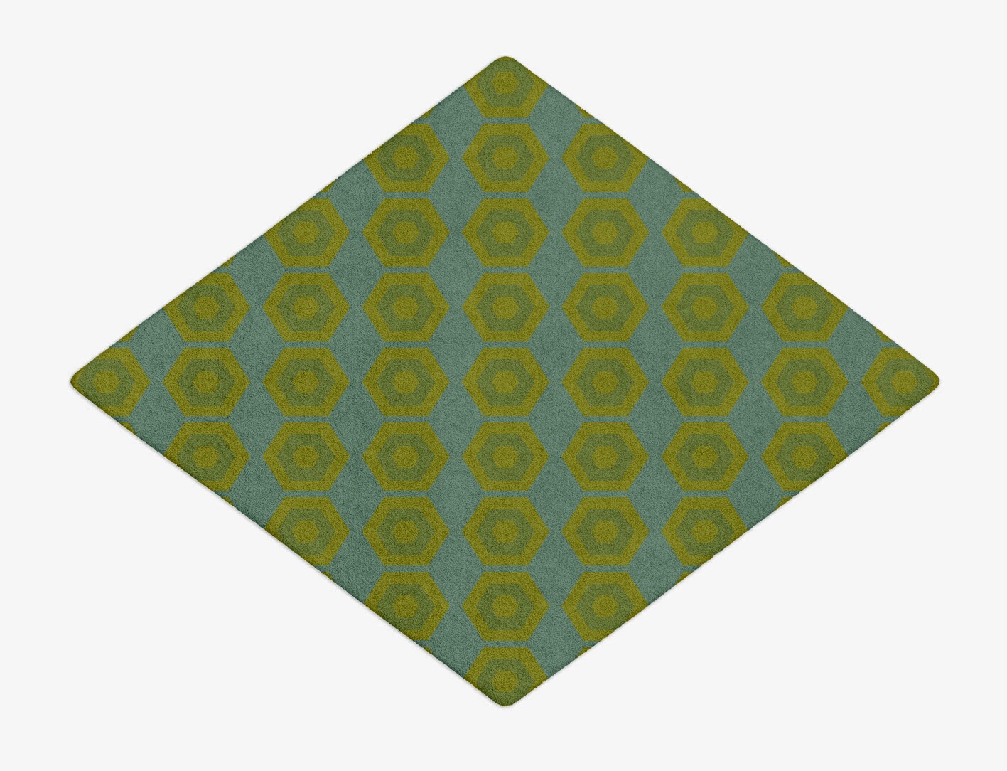 Orb Geometric Diamond Hand Tufted Pure Wool Custom Rug by Rug Artisan