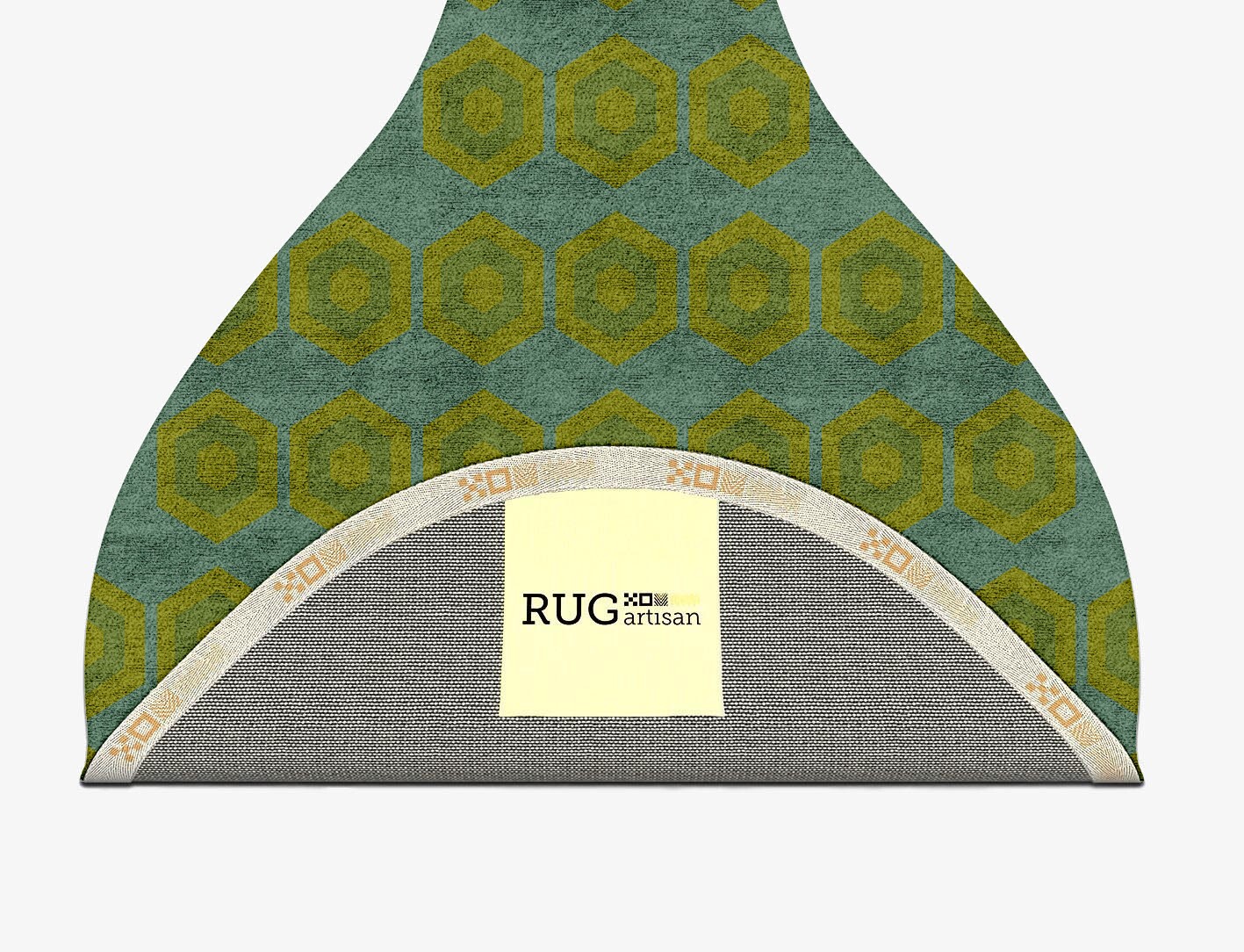 Orb Geometric Drop Hand Tufted Bamboo Silk Custom Rug by Rug Artisan