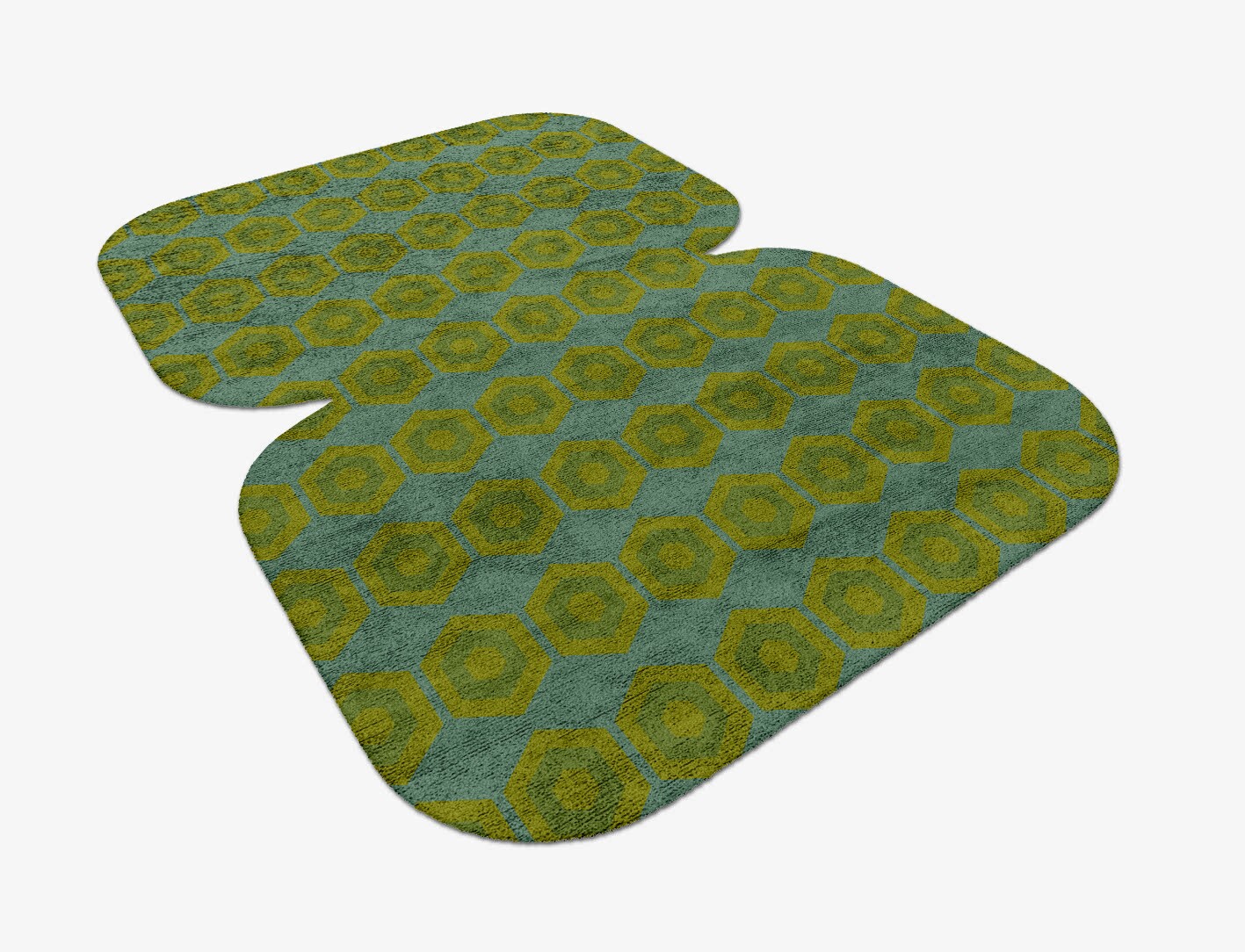 Orb Geometric Eight Hand Tufted Bamboo Silk Custom Rug by Rug Artisan