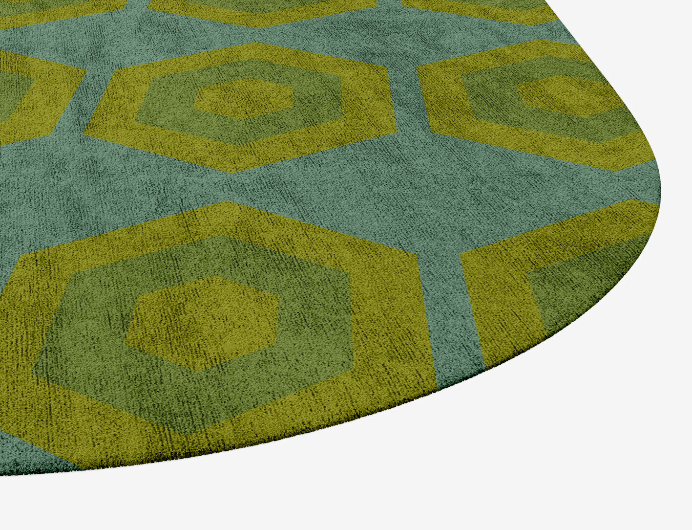 Orb Geometric Eight Hand Tufted Bamboo Silk Custom Rug by Rug Artisan