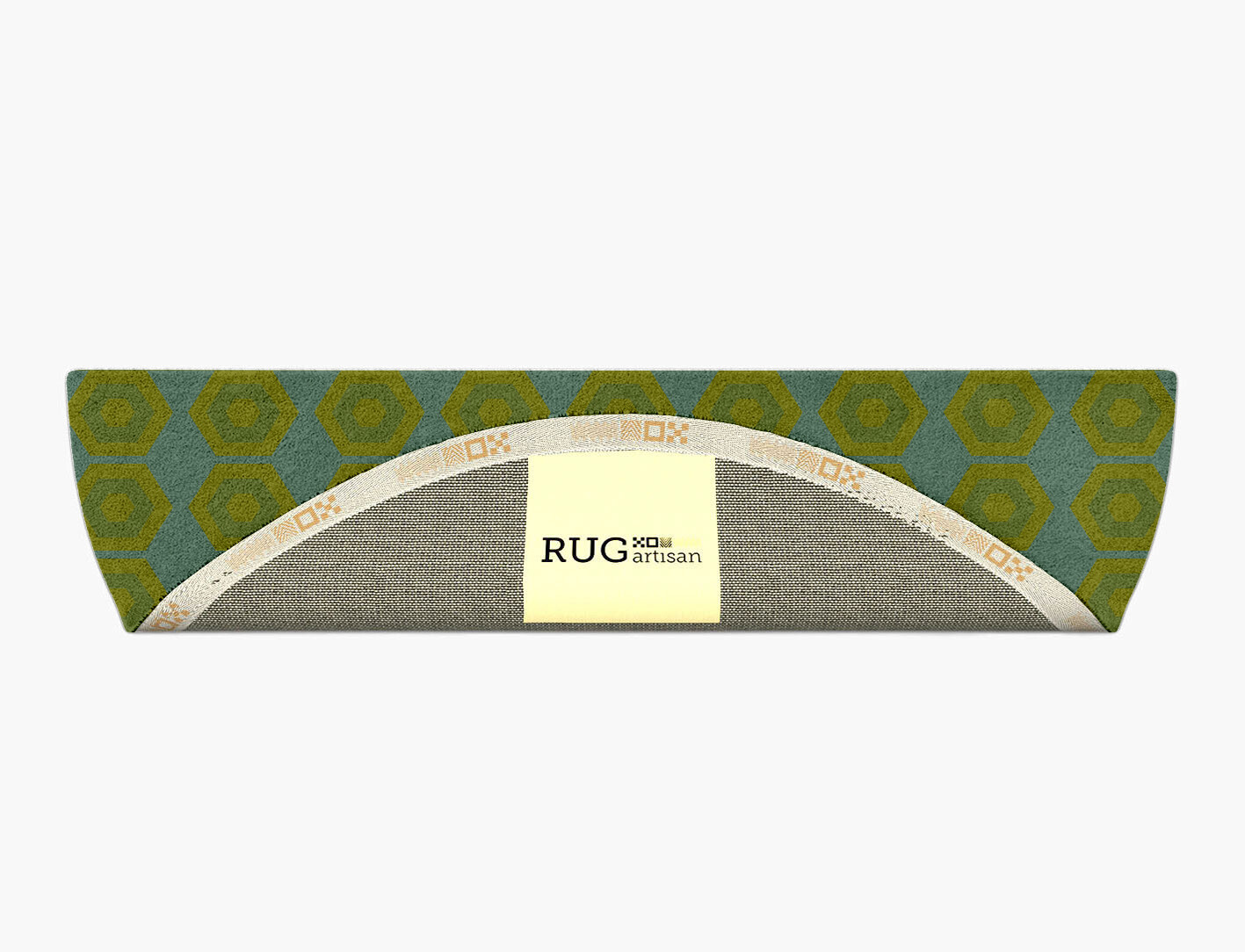 Orb Geometric Halfmoon Hand Tufted Pure Wool Custom Rug by Rug Artisan