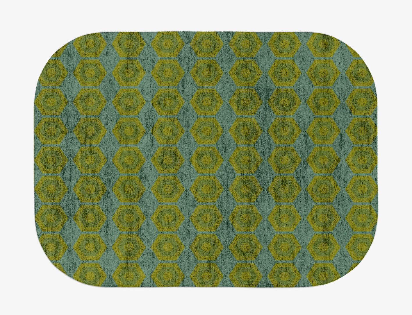 Orb Geometric Oblong Hand Tufted Bamboo Silk Custom Rug by Rug Artisan