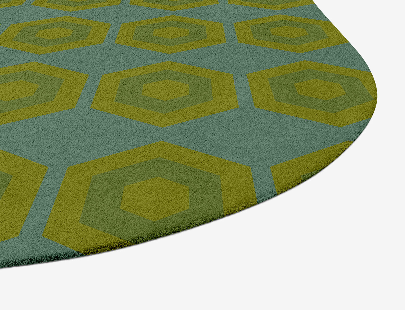 Orb Geometric Oblong Hand Tufted Pure Wool Custom Rug by Rug Artisan