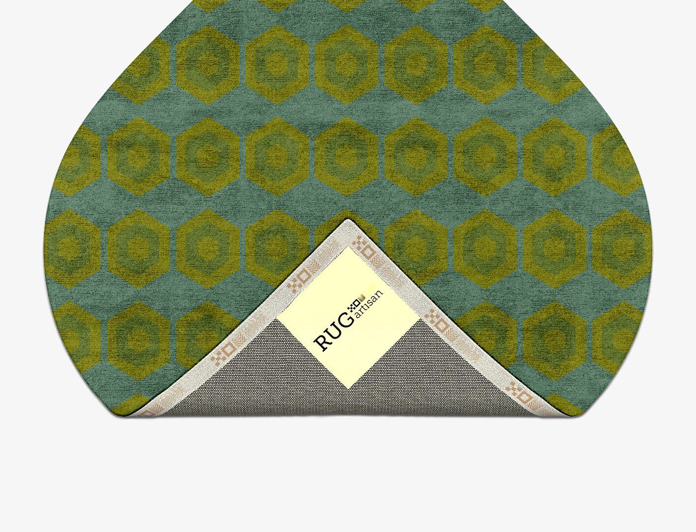 Orb Geometric Ogee Hand Tufted Bamboo Silk Custom Rug by Rug Artisan