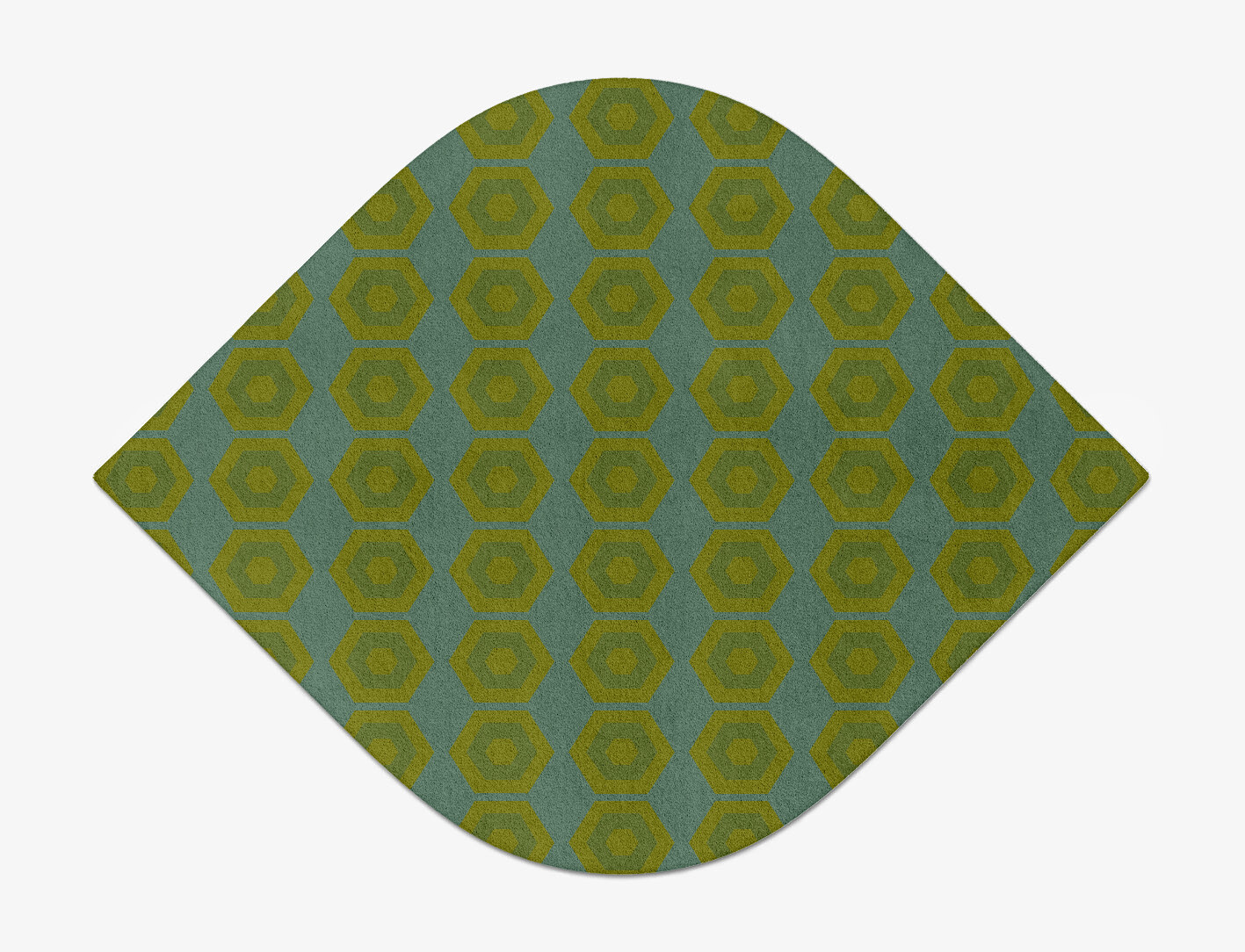 Orb Geometric Ogee Hand Tufted Pure Wool Custom Rug by Rug Artisan