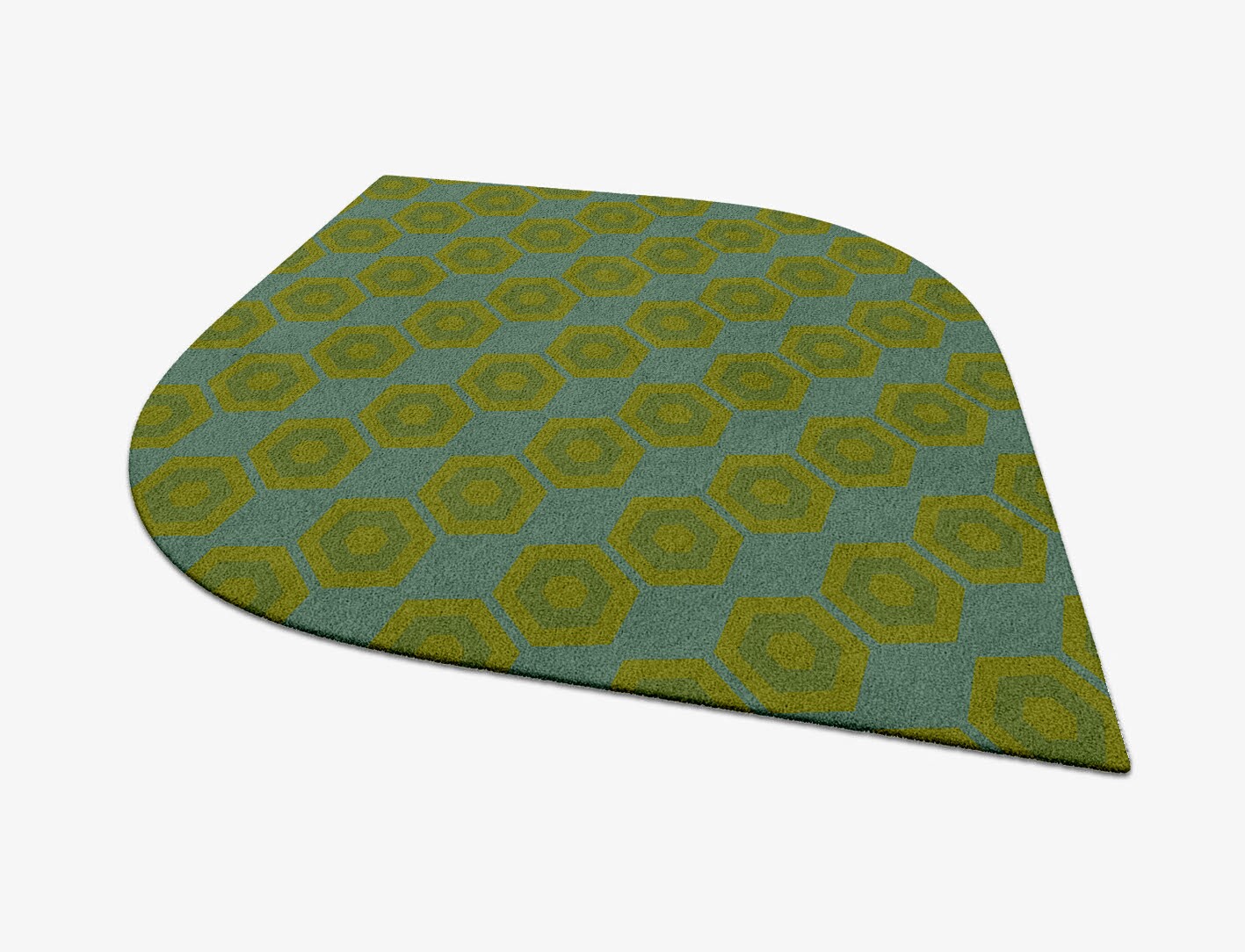 Orb Geometric Ogee Hand Tufted Pure Wool Custom Rug by Rug Artisan