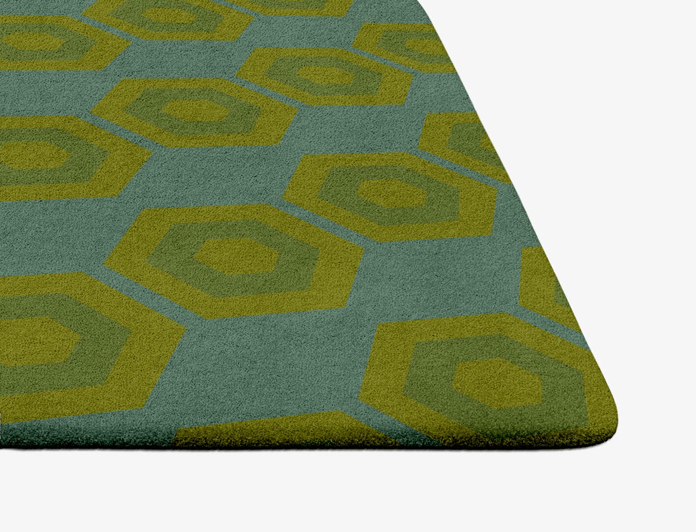Orb Geometric Ogee Hand Tufted Pure Wool Custom Rug by Rug Artisan