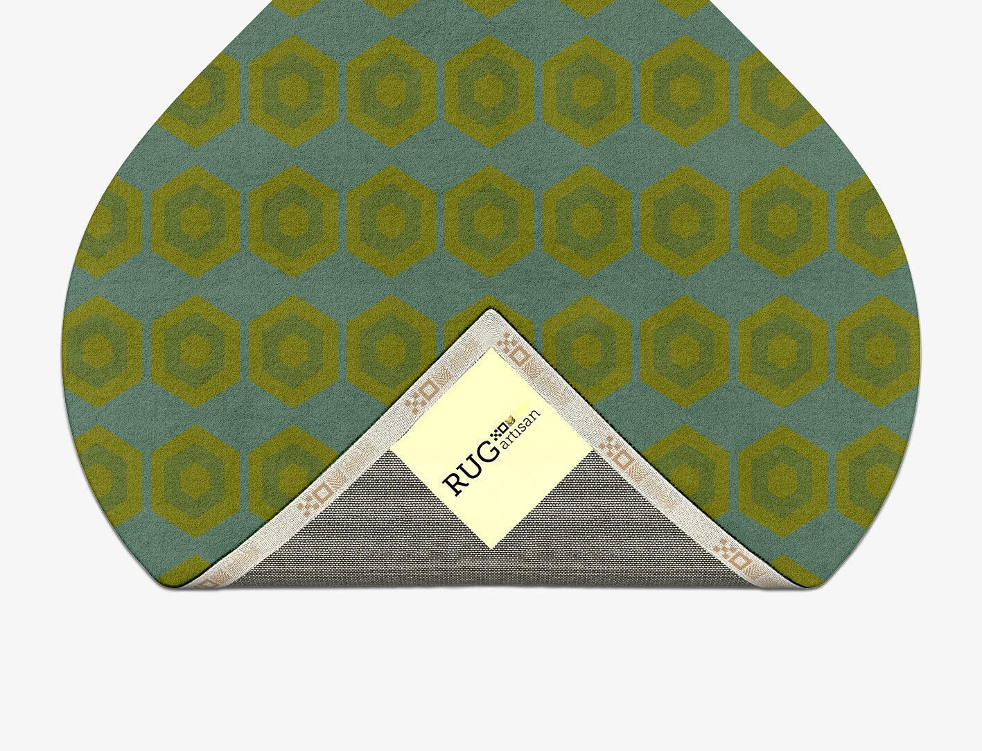 Orb Geometric Ogee Hand Tufted Pure Wool Custom Rug by Rug Artisan
