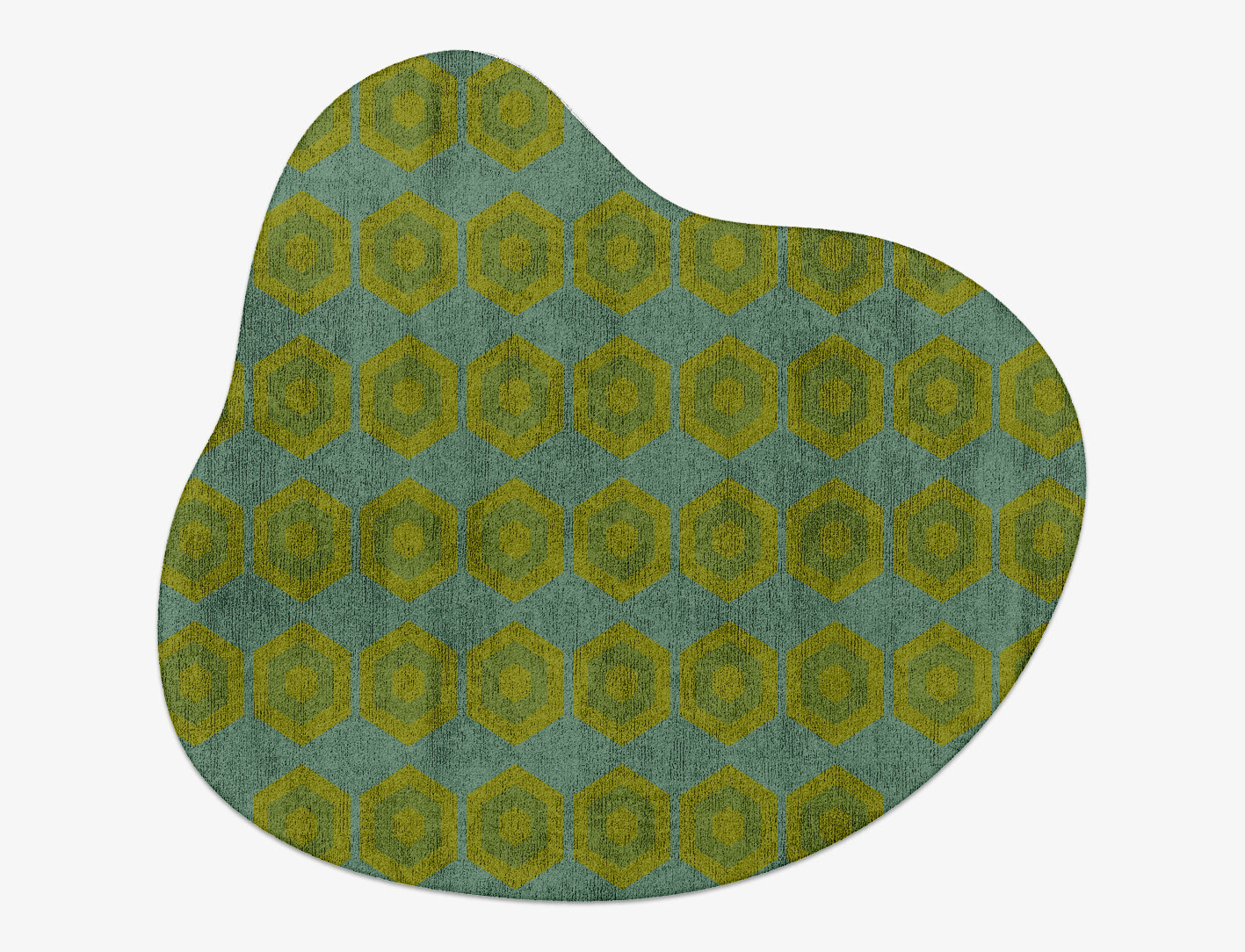 Orb Geometric Splash Hand Tufted Bamboo Silk Custom Rug by Rug Artisan
