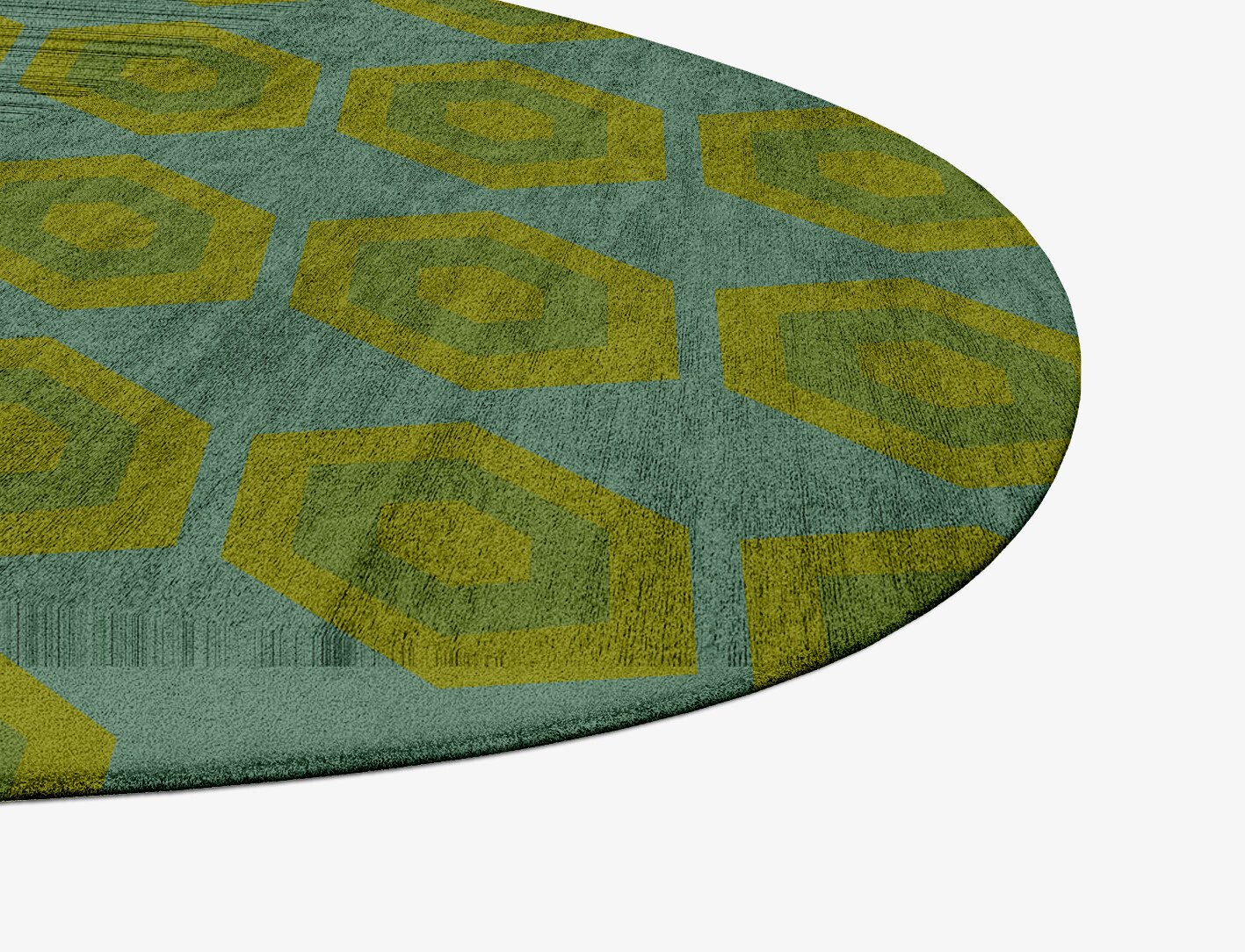 Orb Geometric Splash Hand Tufted Bamboo Silk Custom Rug by Rug Artisan