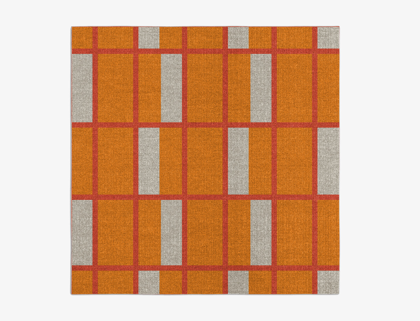 Orchid Geometric Square Flatweave New Zealand Wool Custom Rug by Rug Artisan